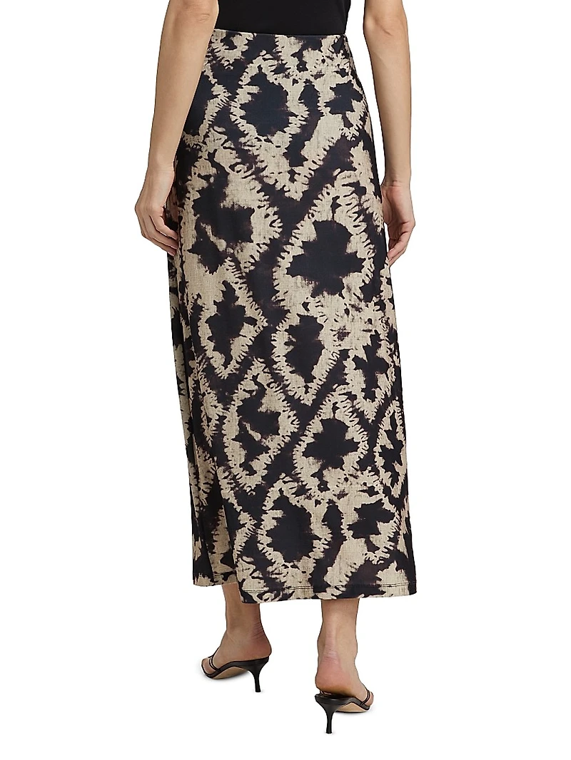 Santa Rita Anna Abstract Midi-Skirt
