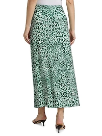 Baradero Anna Ruched Abstract Midi-Skirt