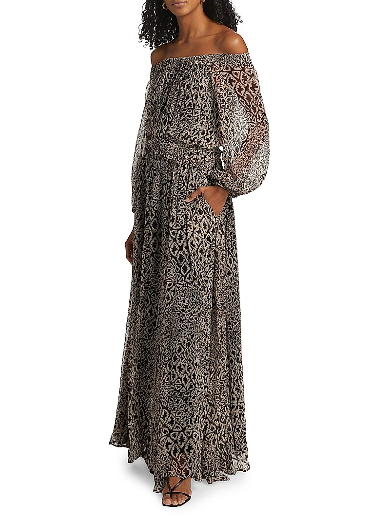 Baradero Malu Off-The-Shoulder Maxi-Dress