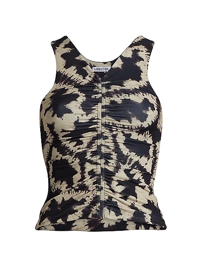 Santa Rita Ruched Abstract Top