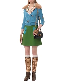 Embroidered Wool Cardigan