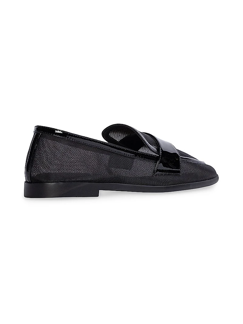 Arrow Mesh Loafers