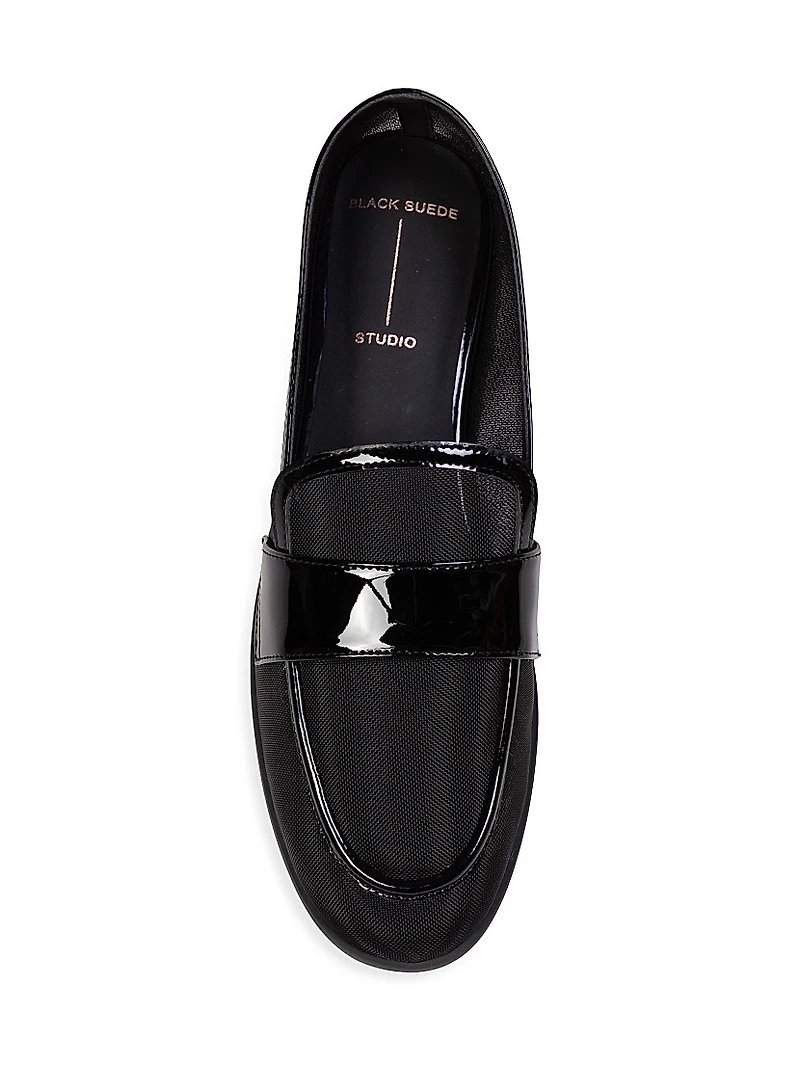 Arrow Mesh Loafers