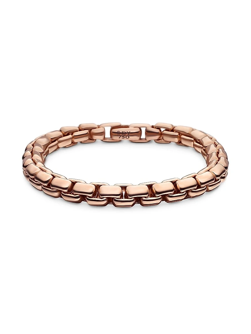 Box Chain Bracelet 18K Rose Gold