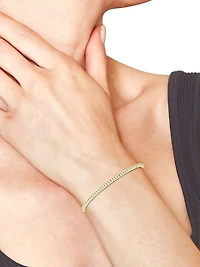 14K Yellow Gold & Natural Diamond Flexible Bangle/2.00-5.00 TCW