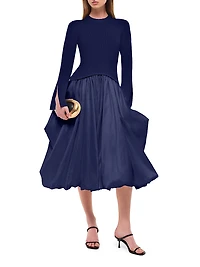 Kenlie Bubble Midi-Dress