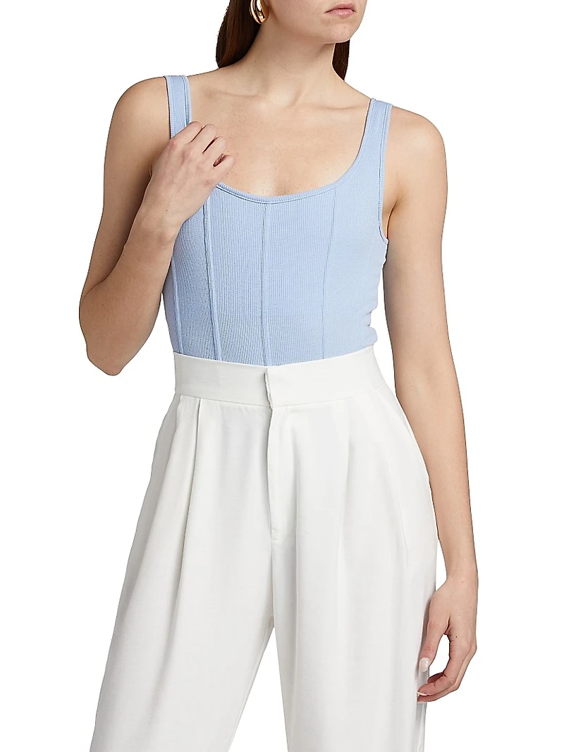 Kian Rib-Knit Bodysuit