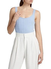 Kian Rib-Knit Bodysuit