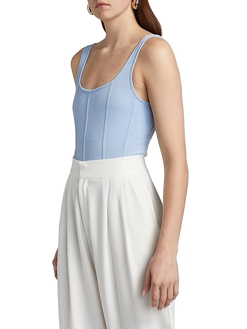 Kian Rib-Knit Bodysuit