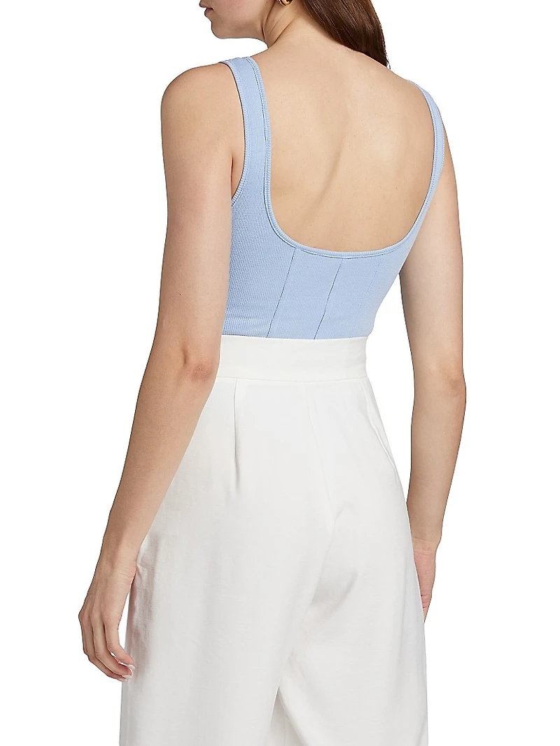 Kian Rib-Knit Bodysuit