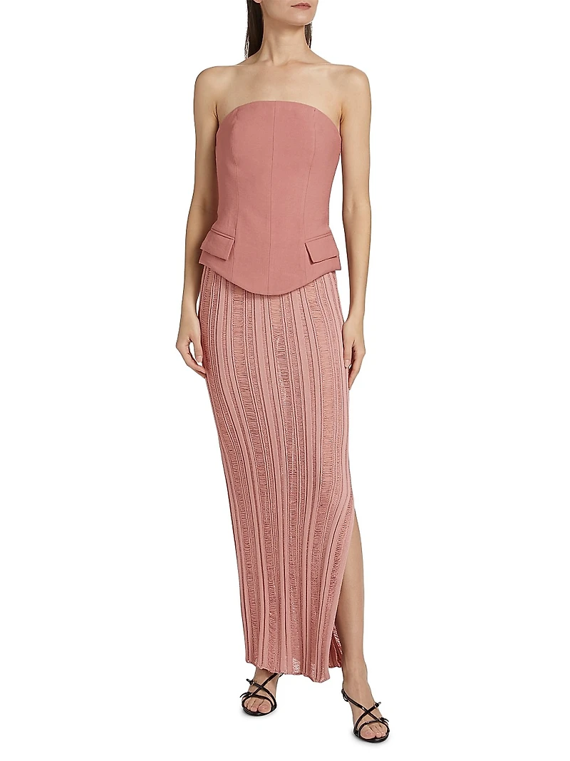 Georgia Tailored Strapless Top