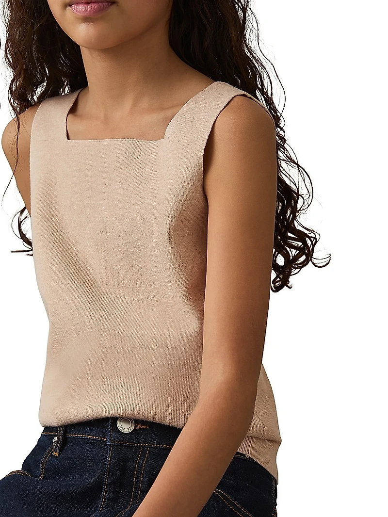 Little Girl's & Harper Cardigan Tank Set