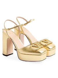 VLogo Signature Platform Pumps 115MM