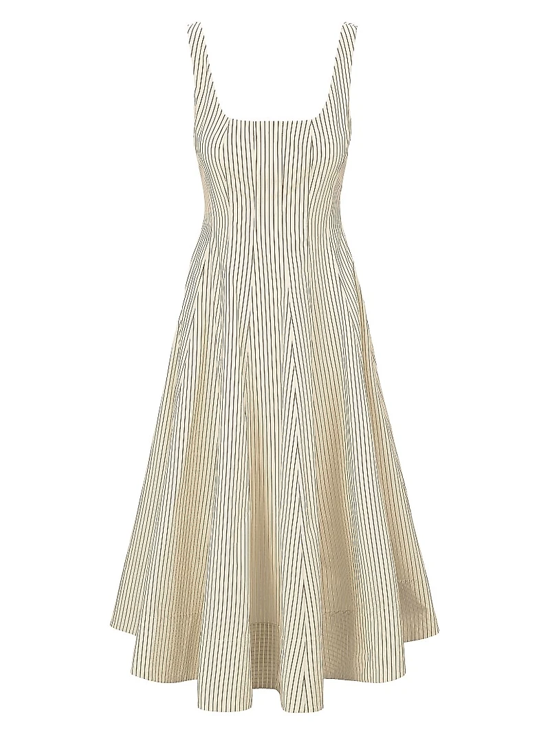 Wells Striped Sleeveless Fit & Flare Dress