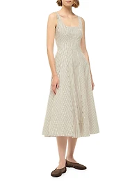 Wells Striped Sleeveless Fit & Flare Dress