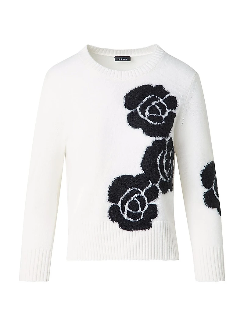 Anemone Intarsia Cashmere Sweater