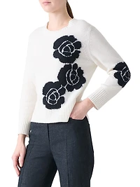 Anemone Intarsia Cashmere Sweater