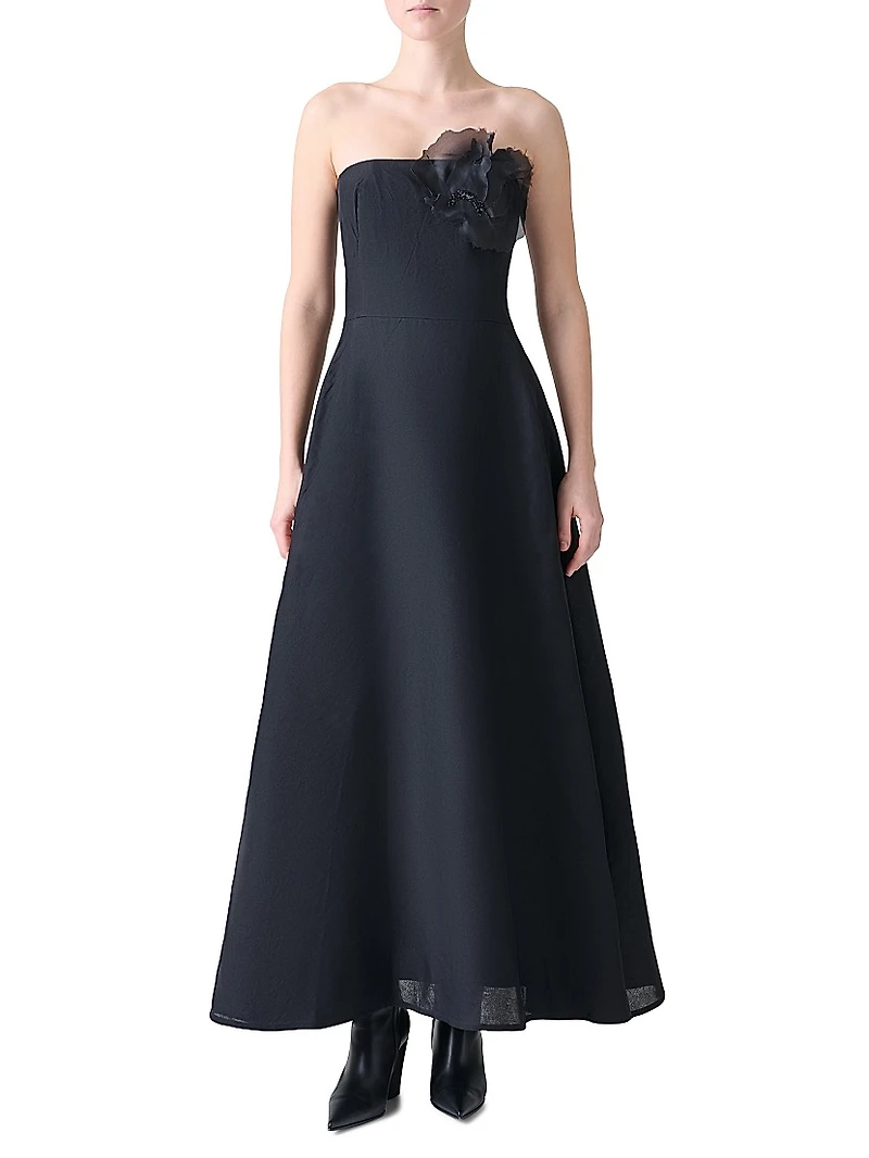 Silk Organza Corsage Ballgown