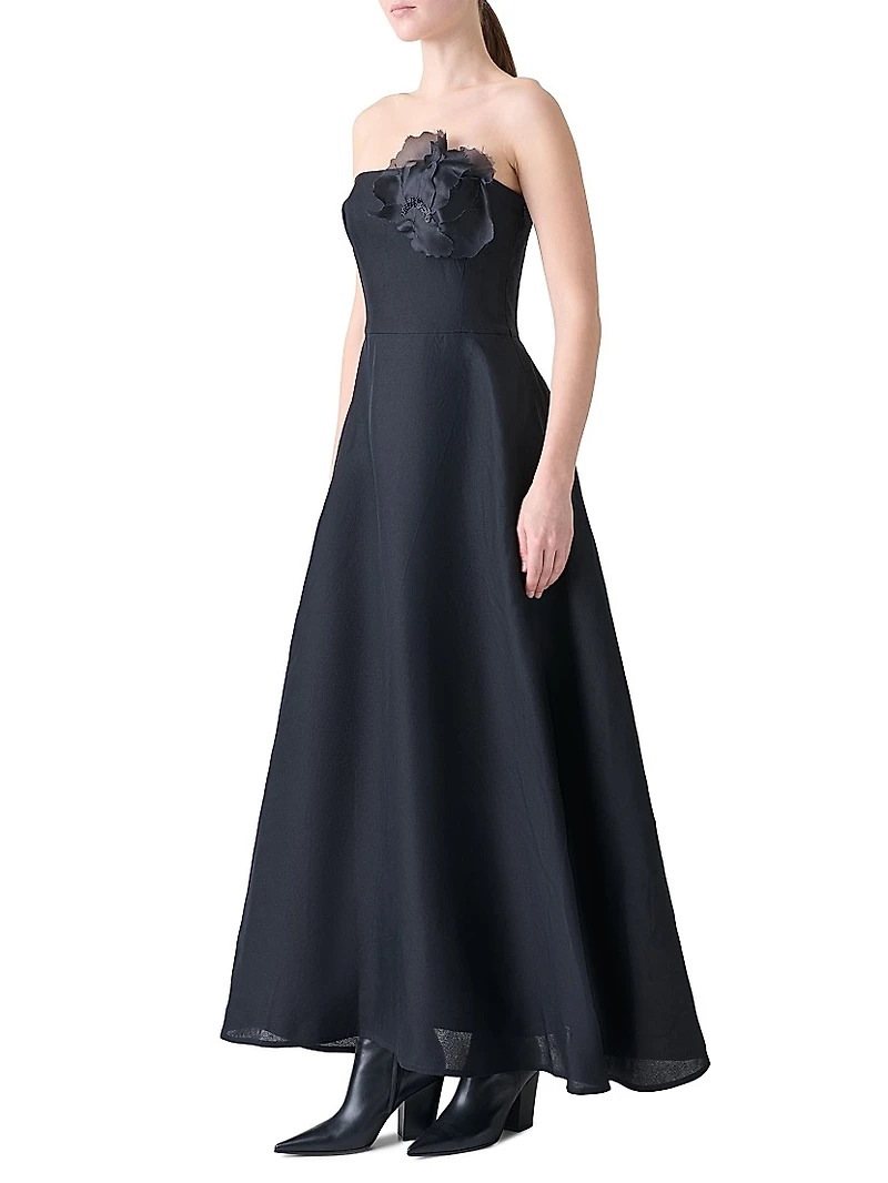 Silk Organza Corsage Ballgown