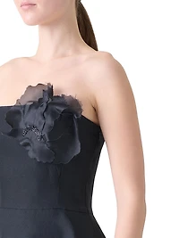 Silk Organza Corsage Ballgown