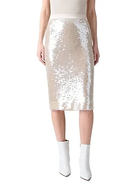 Sequined Pencil Skirt