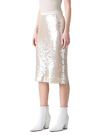 Sequined Pencil Skirt