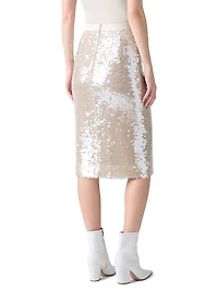 Sequined Pencil Skirt