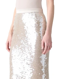 Sequined Pencil Skirt