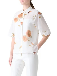 Floral Cotton Voile Shirt