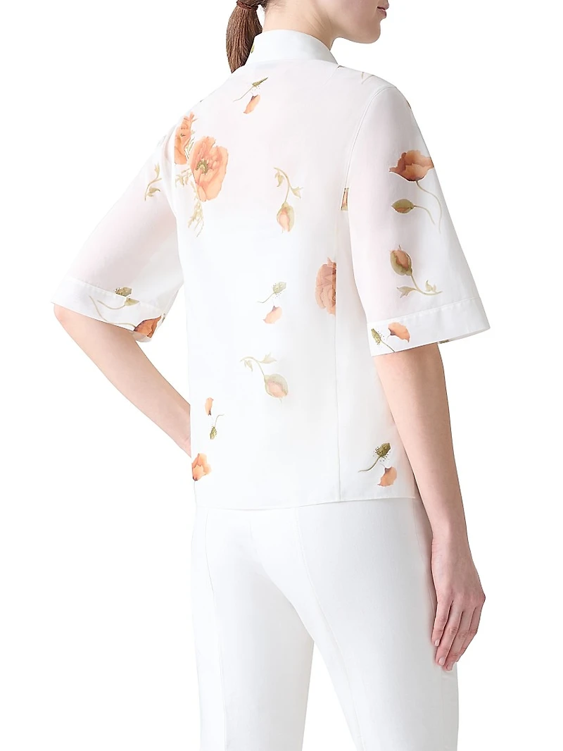Floral Cotton Voile Shirt