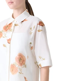 Floral Cotton Voile Shirt