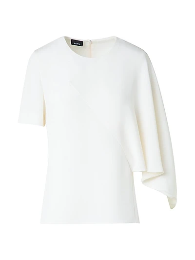 Asymmetric Silk Crêpe Blouse