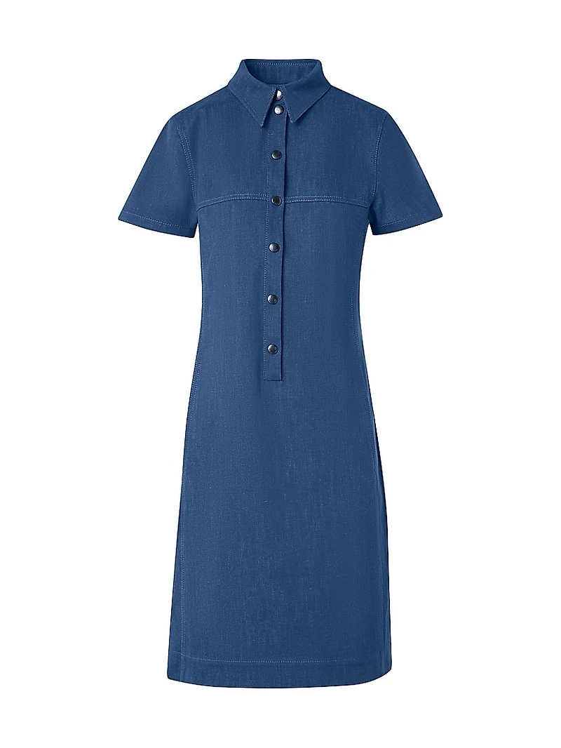 Denim Polo Minidress