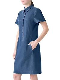 Denim Polo Minidress