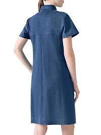 Denim Polo Minidress