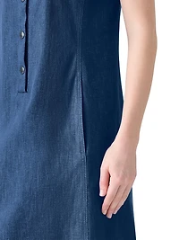 Denim Polo Minidress