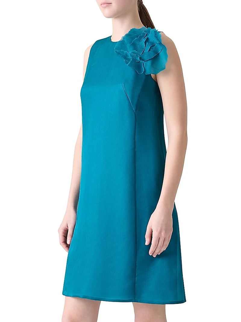 Organza Anemone Silk Minidress