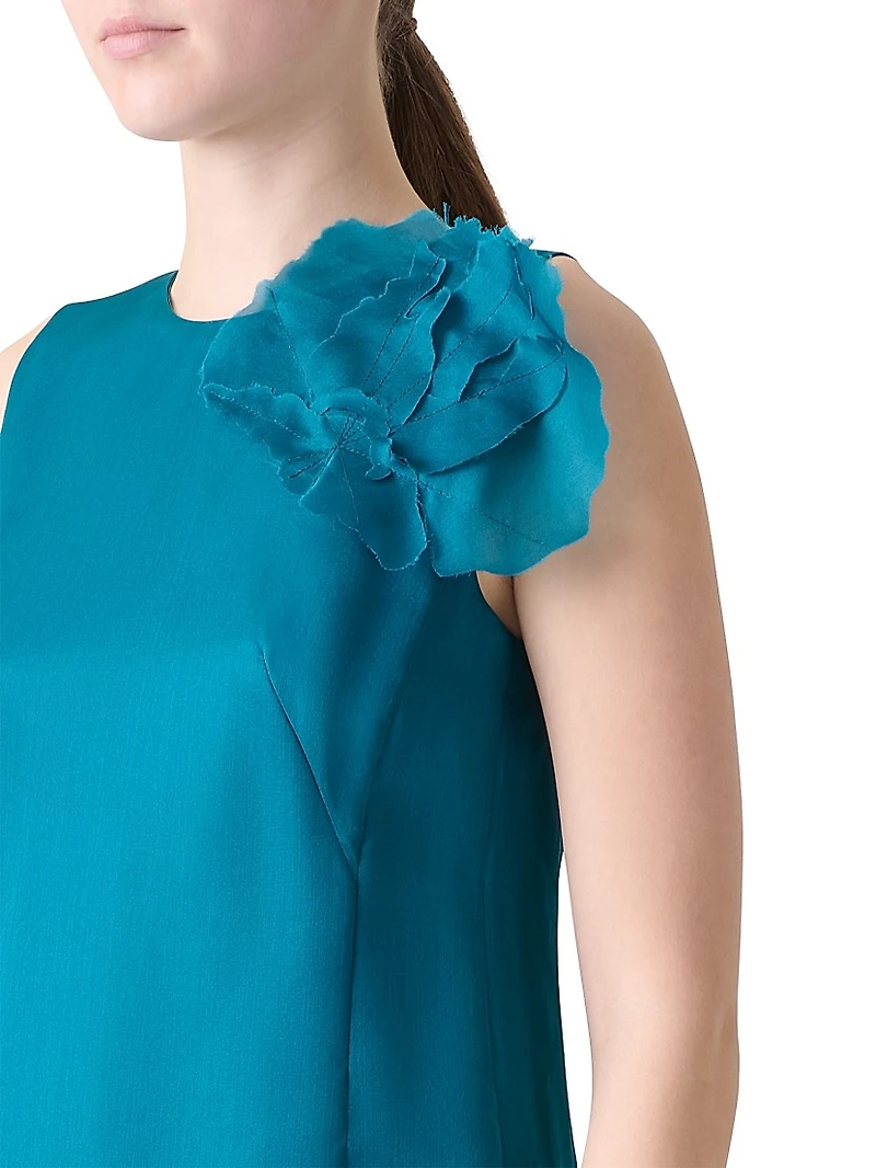 Organza Anemone Silk Minidress
