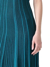 Ribbed Sleeveless Midi-Dress