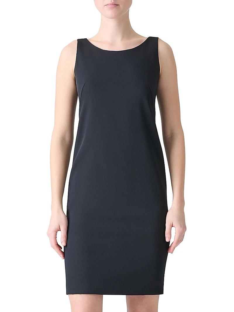 Silk-Stretch Sheath Minidress