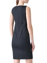 Silk-Stretch Sheath Minidress