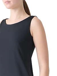 Silk-Stretch Sheath Minidress