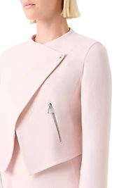 Ariel Wool Crêpe Crop Jacket