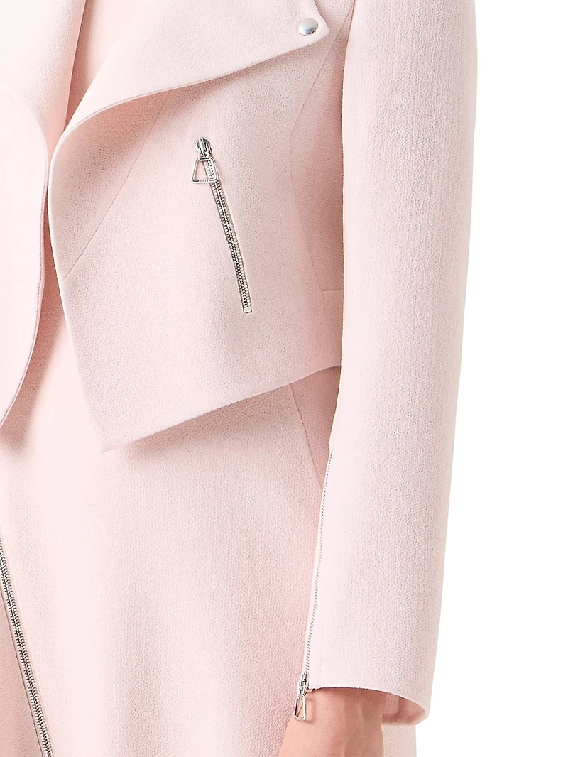 Ariel Wool Crêpe Crop Jacket