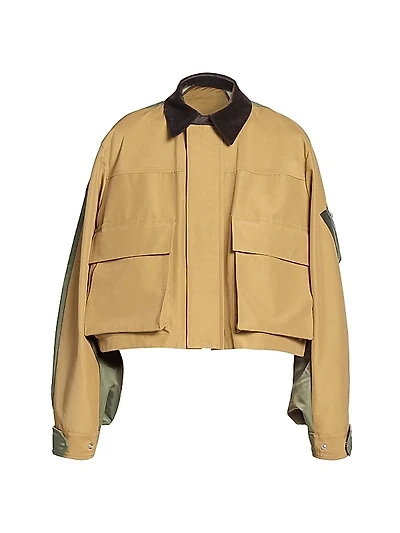 Grosgrain Nylon Twill Blouson Jacket