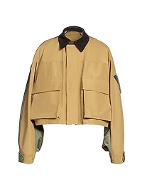 Grosgrain Nylon Twill Blouson Jacket
