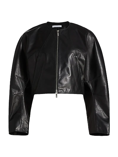 Articulated Leather Jacket