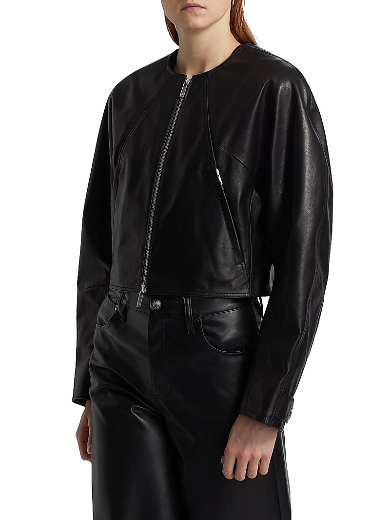 Articulated Leather Jacket