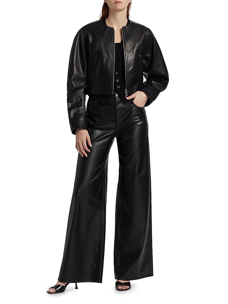 Articulated Leather Jacket