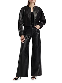 Articulated Leather Jacket
